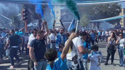 Trionfo Napoli, la festa al Maradona e' da Oscar
