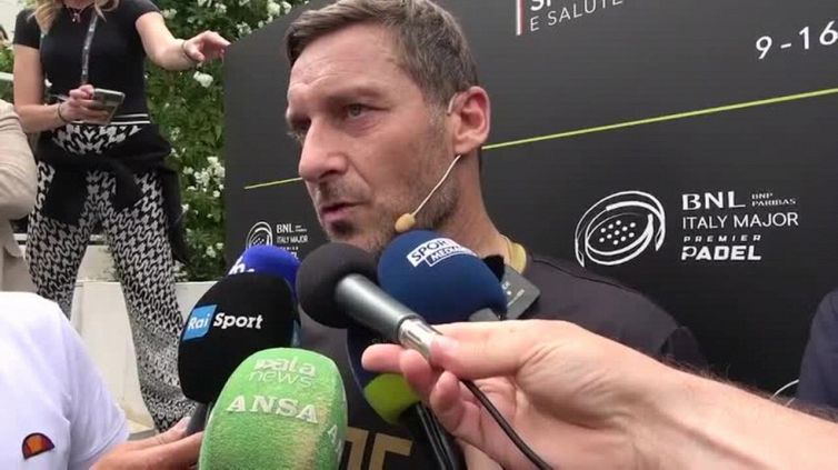 Internazionali Tennis, Totti: "Giocare con Sinner è stato molto emozionante"