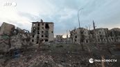 Ucraina, quel che rimane di Bakhmut nelle immagini dei droni russi