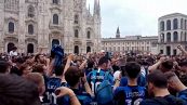 Finale Champions League, cresce l'attesa dei tifosi nerazzurri in Piazza Duomo a Milano