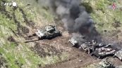 Ucraina, i russi distruggono mezzi blindati nel Donetsk