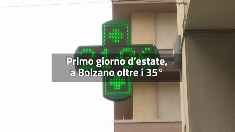 Primo giorno d'estate, a Bolzano oltre i 35 gradi