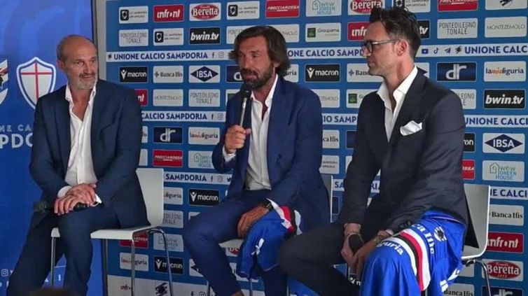 Pirlo è già orgoglio Samp: "Lavorare qui come essere in A"