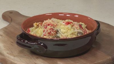 Cous cous, patate e peperoni