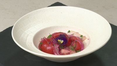 Insalata di pomodoro e cipolla rossa di tropea