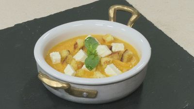 Vellutata di carote e feta