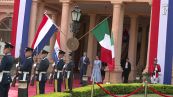 Mattarella ad Asuncion, incontra il presidente del Paraguay Benitez