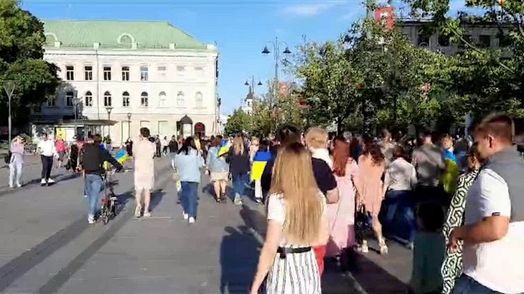 Vertice Nato a Vilnius, Zelensky accolto da bandiere ucraine