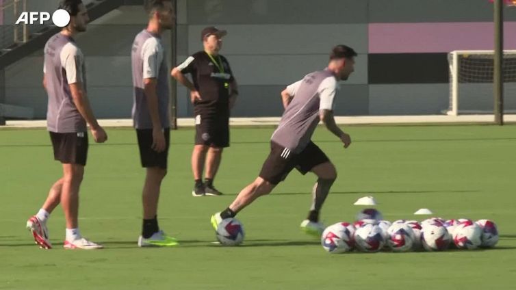 Calcio, primo allenamento con l'Inter Miami per Leo Messi