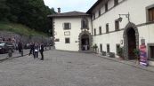 Mattarella arrivato al monastero di Camaldoli