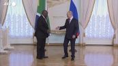 Russia, Putin incontra i presidenti del Sudafrica e del Burkina Faso