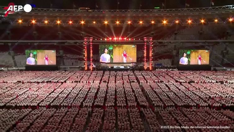 Indonesia, record mondiale di performance di 'angklung'
