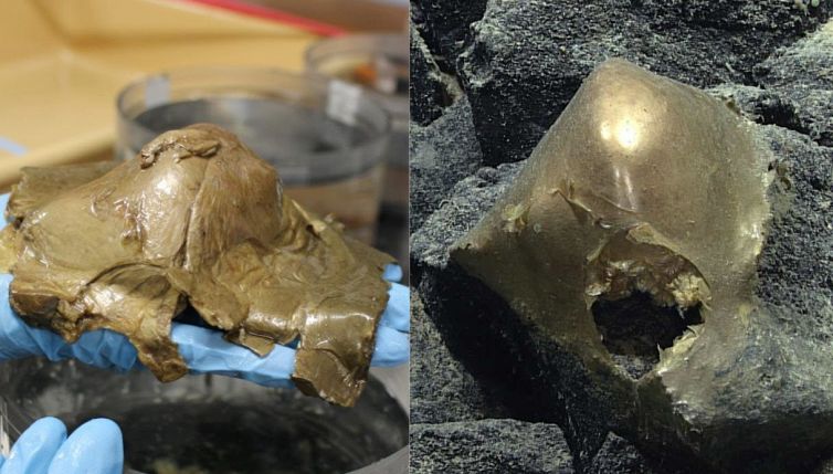 È apparso un uovo d’oro in mare, e nessuno sa cosa sia