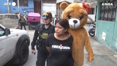 Teddy Bear contro in narcos: agente travestito da orsacchiotto durante un blitz
