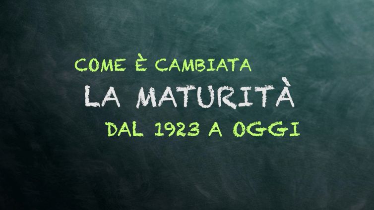 Come è cambiata la maturità dal 1923 a oggi