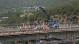 L'intervento di consolidamento del ponte è spettacolare
