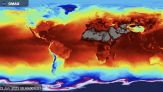 Caldo la Nasa mostra in un'animazione i 15 giorni da record nel mondo