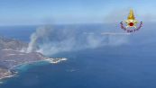 Incendio a Villasimius, le immagini da brivido