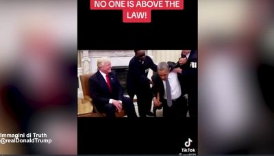 Trump pubblica un video con l'arresto di Obama nello Studio Ovale