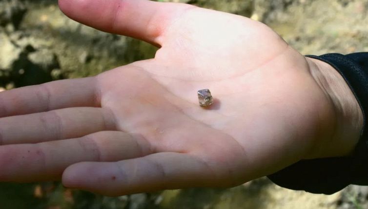 Scava in un parco e trova un diamante da 2,3 carati
