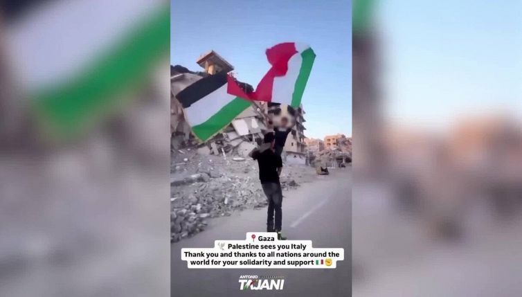 Tajani su X: "Il tricolore sventola a Gaza per gratitudine"