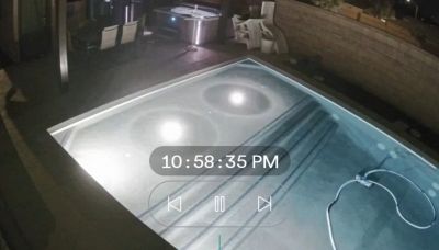 In piscina tutto è tranquillo quando accade l'incredibile