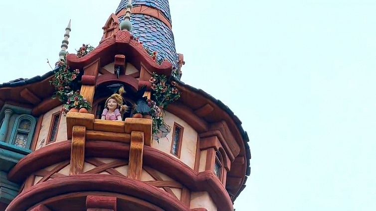 Corvi contro Rapunzel al Tokyo DisneySea: il video è virale