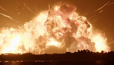 La terrificante esplosione del razzo: il video impressionante