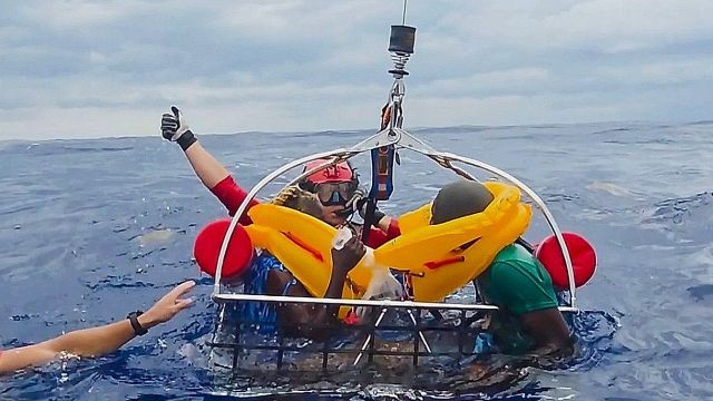 Aereo in mare. Il salvataggio