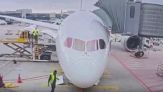 Disastro in aeroporto: carrello di un aereo cede di schianto