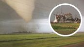 Il tornado è devastante: casa distrutta e detriti ovunque