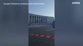 Crolla il tribunale: le immagini impressionanti