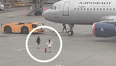 Mamma ho perso l'aereo: l'inseguimento in pista è virale