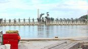 La spettacolare demolizione del ponte storico