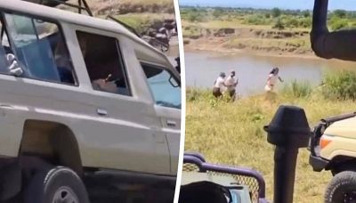 Paura per i turisti, finiscono in un fiume pieno di coccodrilli