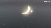 Le spettacolare congiunzione tra Venere e la Luna