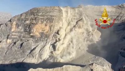 Cortina, frana sulle Tofane: il crollo durante un intervento dell'elisoccorso