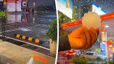 Maxi-grandine come palline da tennis sulla città: auto distrutte e blackout