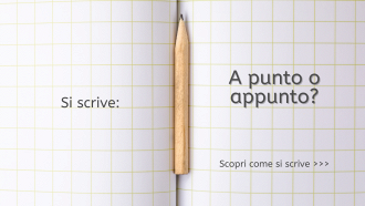 A punto o appunto