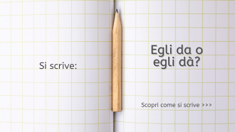 Si scrive egli da o egli dà?