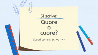 Si scrive quore o cuore?