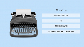 Si scrive accellerare o accelerare?