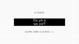 Si scrive un pò o un po'?