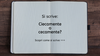 Si scrive ciecamente o cecamente?