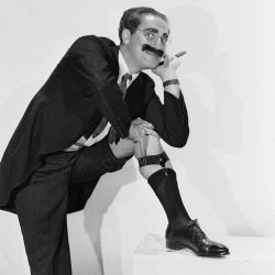 L'attore e comico Groucho Marx