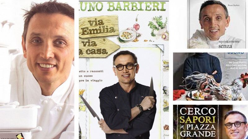 Bruno Barbieri e i suoi libri di cucina, ricche raccolte di ricette stellate da riprodurre in casa propria: per manu insoliti e sorprendenti