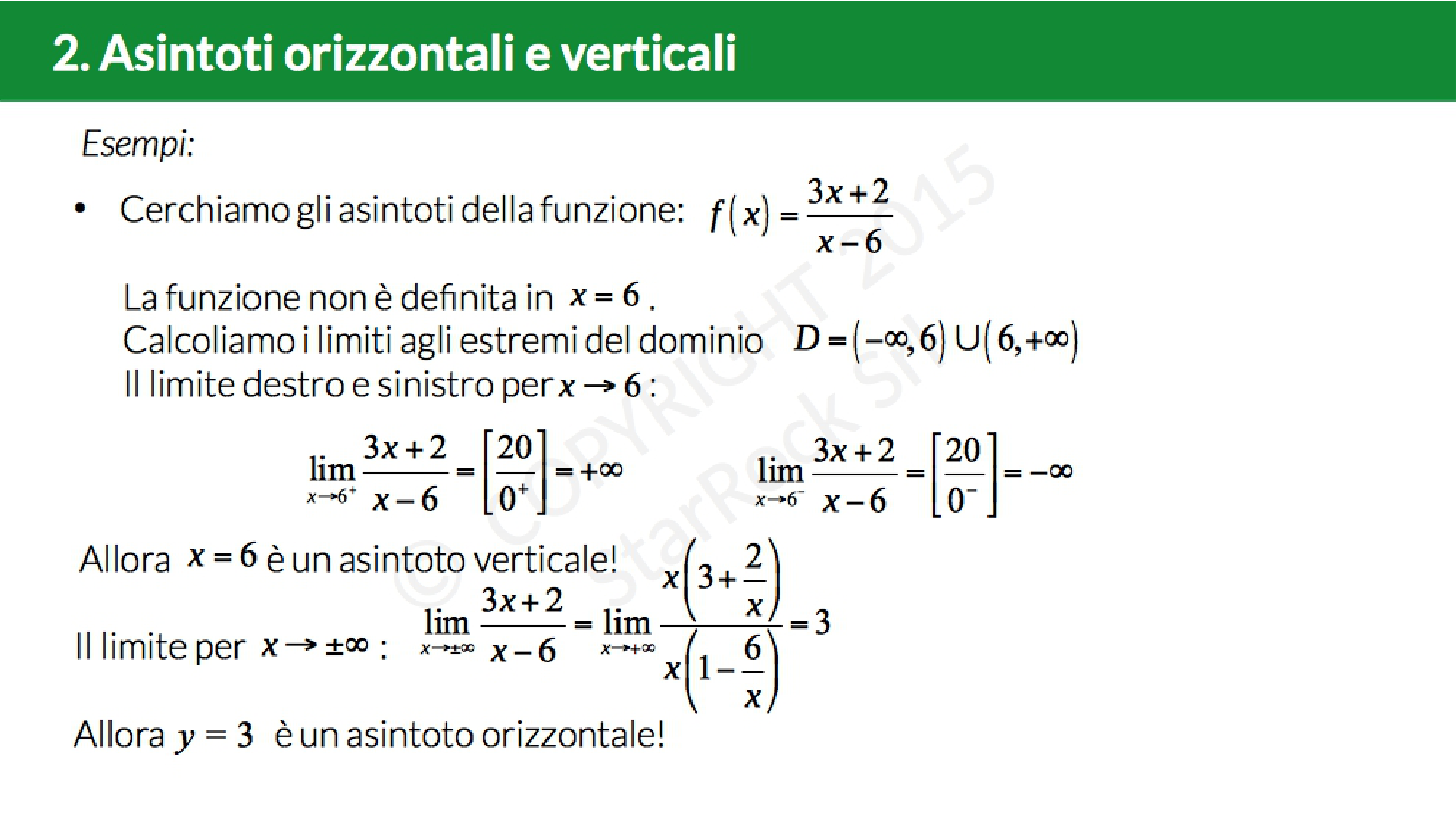 Trovare I Parametri Di Una Funzione Conoscendo Gli Asintoti Studio di una funzione: punti di discontinuità e asintoti