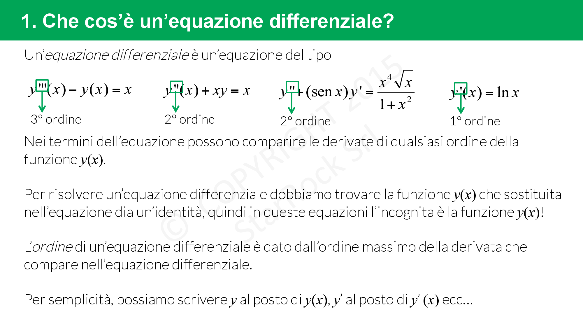 Equazioni differenziali di primo ordine e problemi di Cauchy