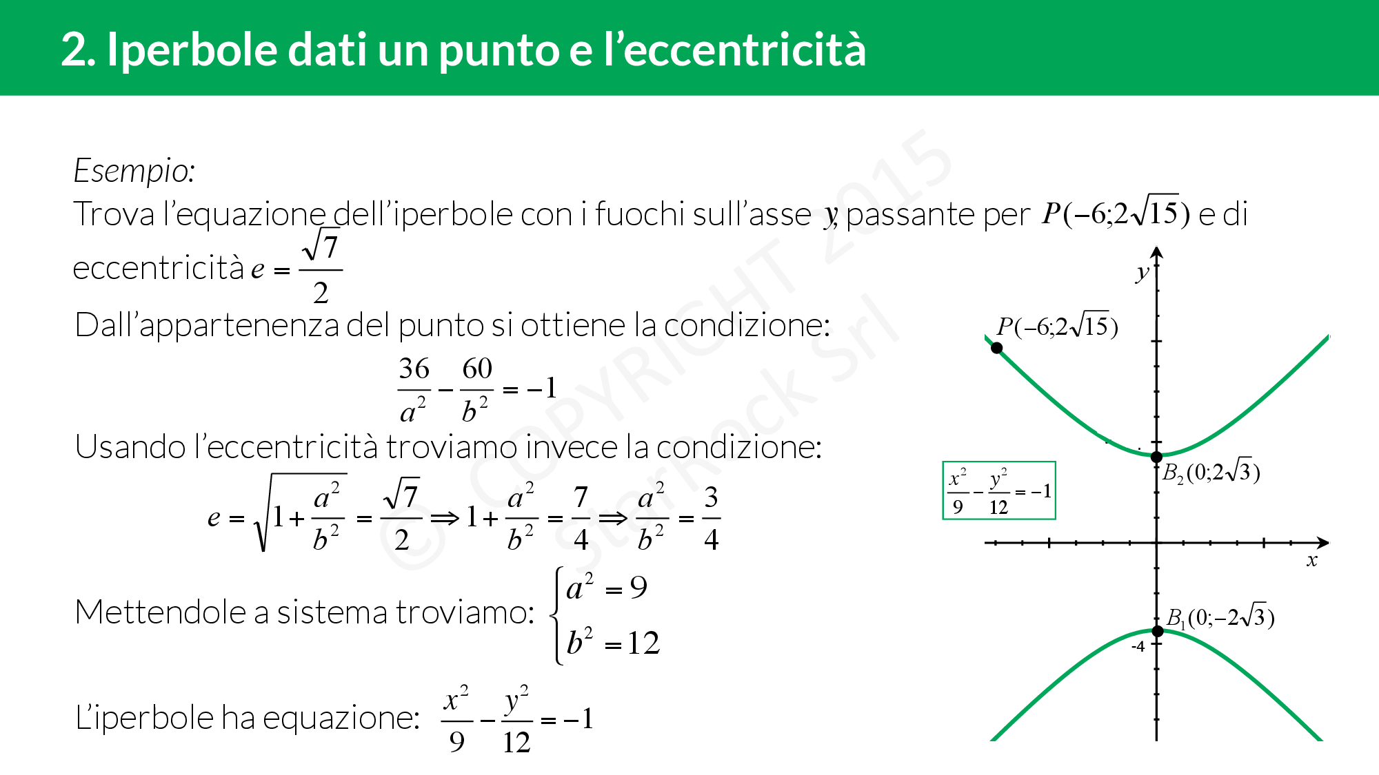 Determina I Valori Di K Affinchè L'equazione Rappresenti Un Iperbole Iperbole: le condizioni per trovare l'equazione