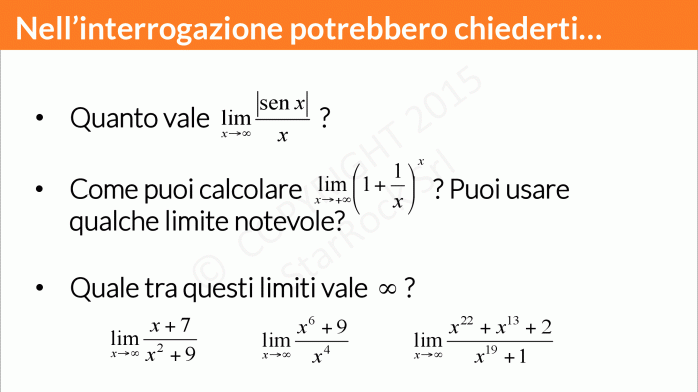 Limiti Che Tendono A Infinito Esercizi Svolti Teoremi di limiti, limiti notevoli, infiniti e infinitesimi